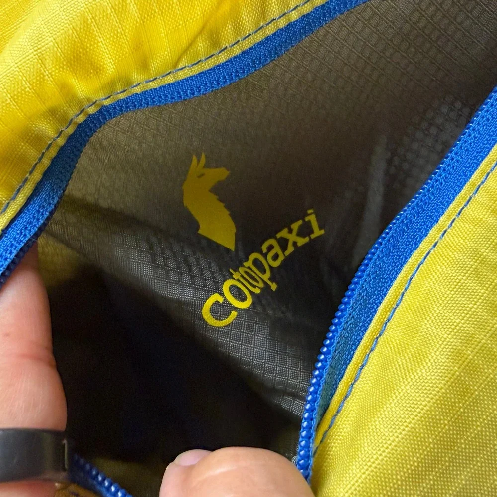 Cotopaxi Luzon 18L Del Dia Backpack Yellow Blue Orange Ripstop Daypack Hiking